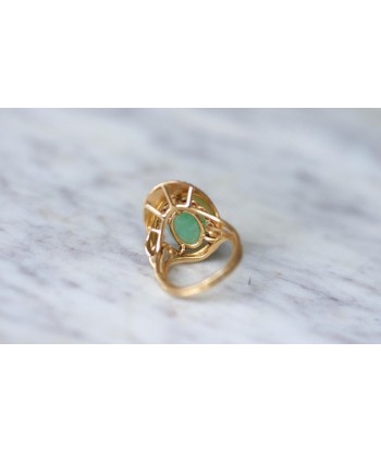 Bague Cocktail Jade et Rubis sur Or Jaune JUSQU'A -70%! 