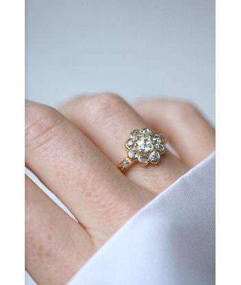 Bague Marguerite Diamants 1.80 Cts Or jaune prix pour 