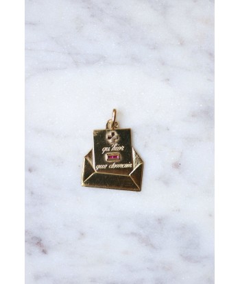 Pendentif enveloppe médaille d'amour A.AUGIS en or 18Kt, Circa 1950 prix