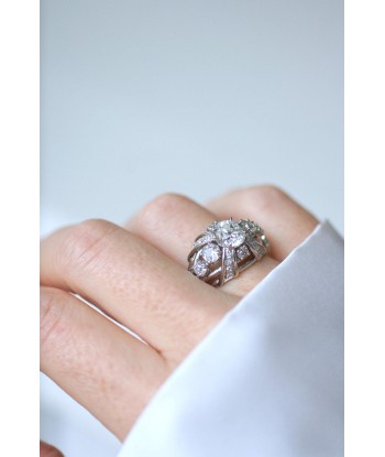 Bague Mauboussin Diamant Coussin 1.57 Cts sur Platine chez Cornerstreet bien 