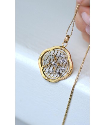 Pendentif Art Nouveau Gui Or jaune Perles et Diamants 2 - 3 jours ouvrés.