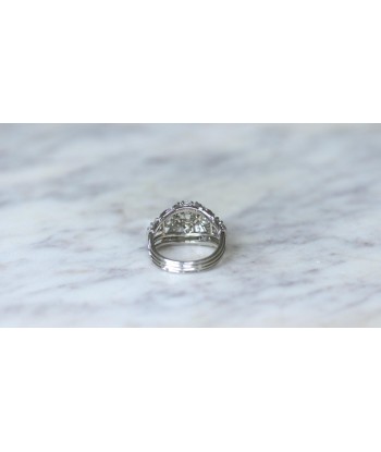 Bague Mauboussin Diamant Coussin 1.57 Cts sur Platine chez Cornerstreet bien 