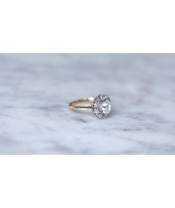 Bague Marguerite Diamants Coussin 1.68 Cts outlet