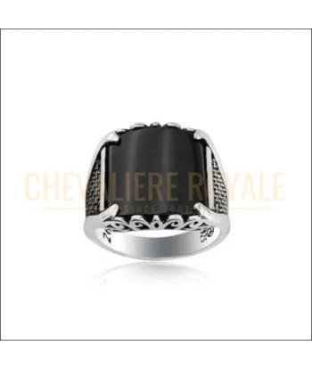 Chevalière homme argent zircon facettée design impressionnant Véritable concentré