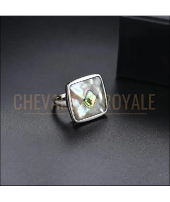 Chevalière pour femme en argent bague abalone la source du mystère outlet