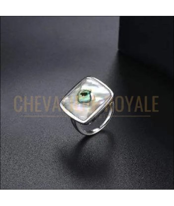 Chevalière pour femme en argent bague abalone la source du mystère outlet