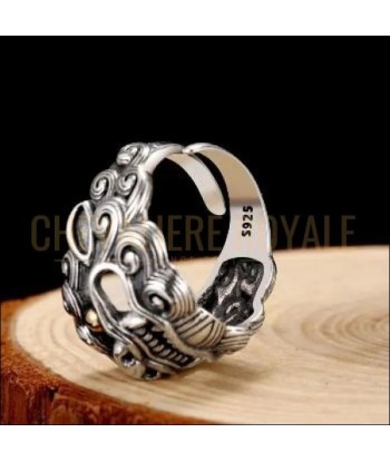 Chevalière homme femme en argent tête de dragon géants en ligne des produits 