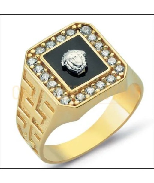 Chevalière homme or 14K forme carré pierre onyx noir et diamants Comment ça marche