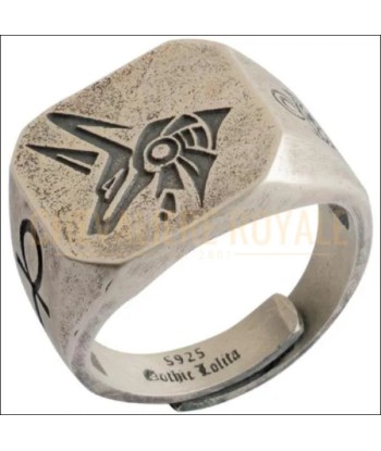 Chevalière homme argent style antique design oeil d'horus outlet