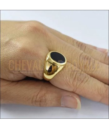 Chevalière femme argent remplie d'or 14K un classique ouvre sa boutique