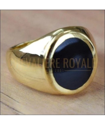 Chevalière femme argent remplie d'or 14K un classique ouvre sa boutique