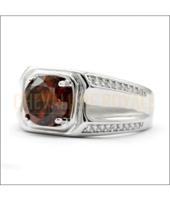 Bague chevalière homme argent 925 avec la pierre CZ en stock