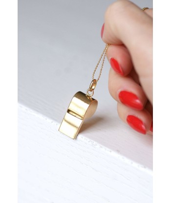 Pendentif charm vintage sifflet en or jaune 18Kt outlet