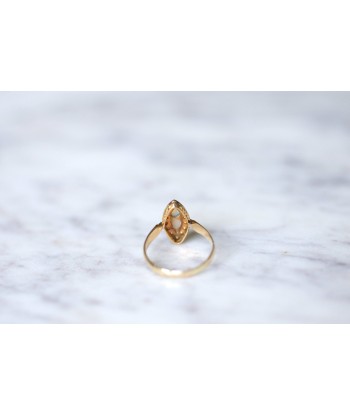 Bague marquise ancienne Victorienne or, opale, et perles fines JUSQU'A -70%! 