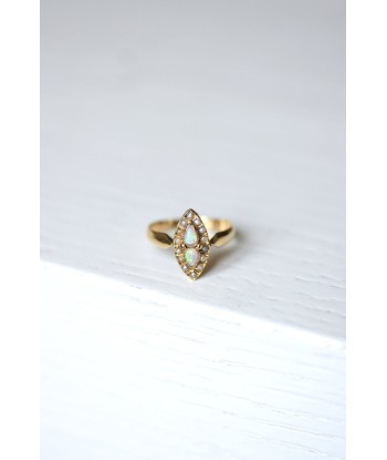 Bague marquise ancienne Victorienne or, opale, et perles fines JUSQU'A -70%! 