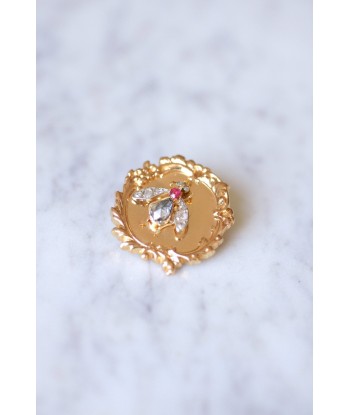 Broche ancienne Victorienne en or et mouche diamant solde