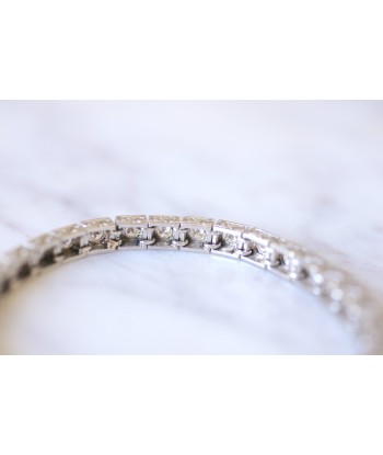 Bracelet ligne Art Déco en platine et diamants, 3.30 Cts france