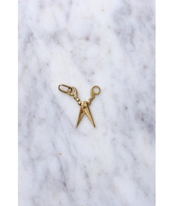 Pendentif charm vintage ciseaux en or jaune 18Kt l'évolution des habitudes 