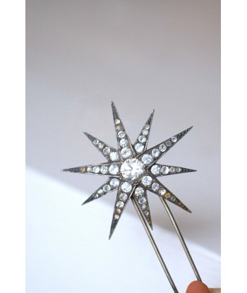 Bijou de cheveux ancien Etoile en argent et strass Vous souhaitez 