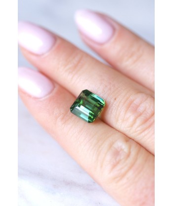 Tourmaline verte 4.53 Cts, taille émeraude de votre