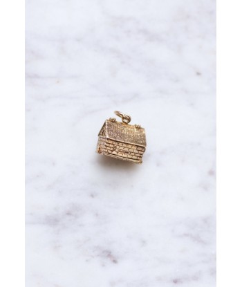 Pendentif charm vintage maison en or Venez acheter