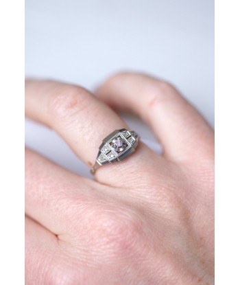 Bague de fiançailles Art Deco diamant votre restaurant rapide dans 