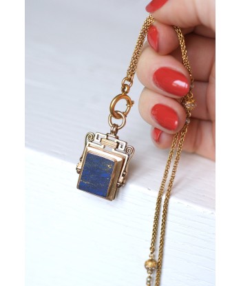 Pendentif porte photo médaillon ancien or rose et lapis lazuli sélection de produits