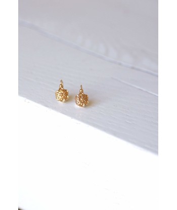 Boucles d'oreilles dormeuses anciennes or jaune 2024