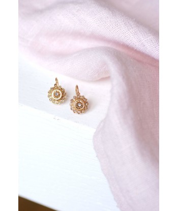 Boucles d'oreilles anciennes or rose diamant et perles l'évolution des habitudes 