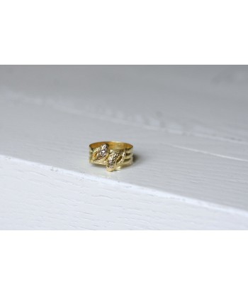 Bague ancienne Serpents or jaune et diamants france