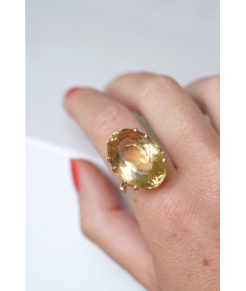 Bague cocktail vintage citrine Voir les baskets