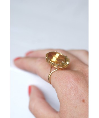 Bague cocktail vintage citrine Voir les baskets