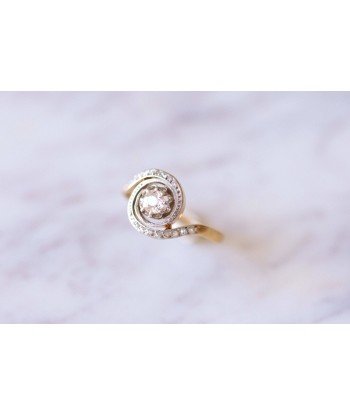 Bague Tourbillon, Belle Epoque, en or et diamants Toutes les collections ici