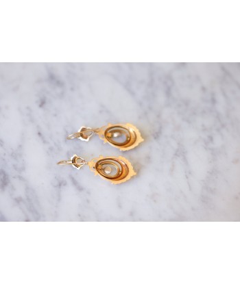 Longues boucles d'oreilles anciennes en or store