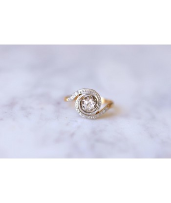 Bague Tourbillon, Belle Epoque, en or et diamants Toutes les collections ici