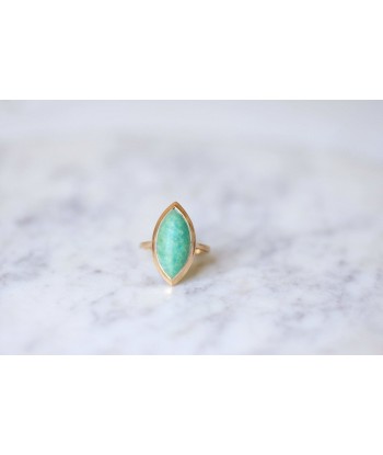 Bague marquise amazonite & or rose commande en ligne