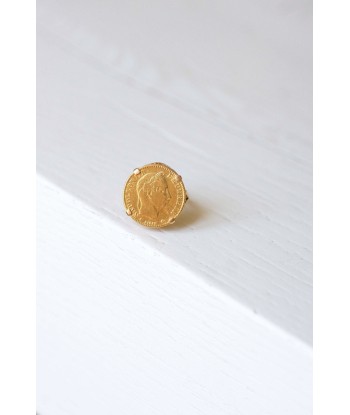 Bague pièce Napoléon 10 Francs or jaune en ligne