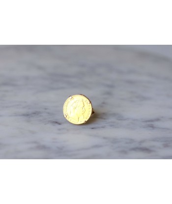 Bague pièce Napoléon 10 Francs or jaune en ligne