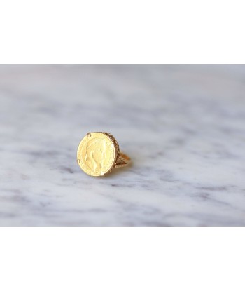 Bague pièce Napoléon 10 Francs or jaune en ligne