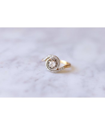 Bague Tourbillon, Belle Epoque, en or et diamants Toutes les collections ici