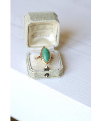 Bague marquise amazonite & or rose commande en ligne