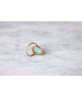 Bague marquise amazonite & or rose commande en ligne