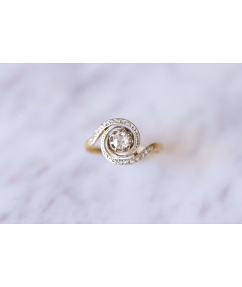 Bague Tourbillon, Belle Epoque, en or et diamants Toutes les collections ici