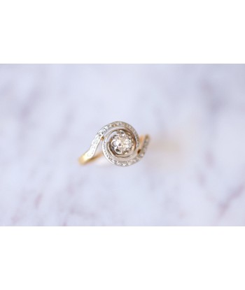 Bague Tourbillon, Belle Epoque, en or et diamants Toutes les collections ici