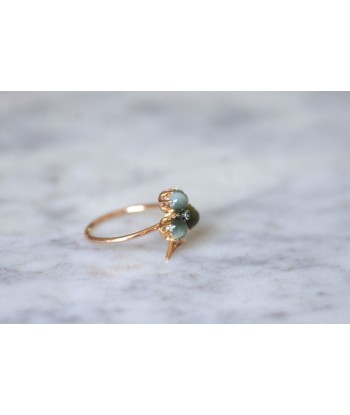 Bague trèfle chrysobéryl oeil de chat et diamants commande en ligne