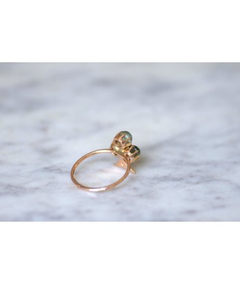 Bague trèfle chrysobéryl oeil de chat et diamants commande en ligne