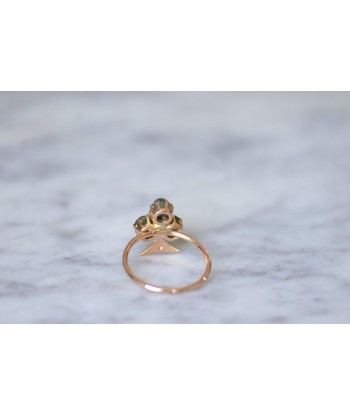 Bague trèfle chrysobéryl oeil de chat et diamants commande en ligne