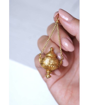 Pendentif urne vinaigrette ancien En savoir plus