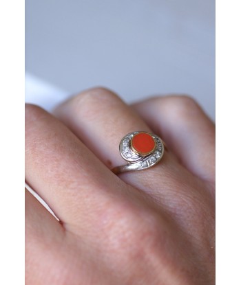 Bague tourbillon corail, et diamants Par le système avancé 