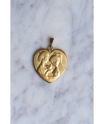 Pendentif coeur Amoureux de Peynet en or 2024